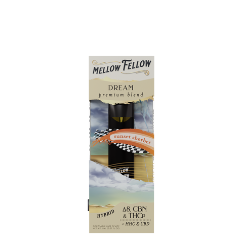 Mellow Fellow's Dream Sunset Sherbet disposable vape.