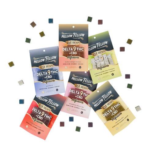 BYOB - New Exotic Flavors - Delta 9 Live Resin Edibles 400mg Bundle (3 Pack) - Mellow Fellow