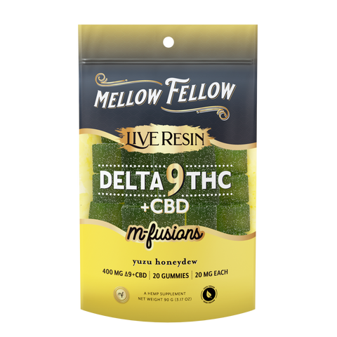 Live Resin Delta 9 CBD gummies yuzu honeydew