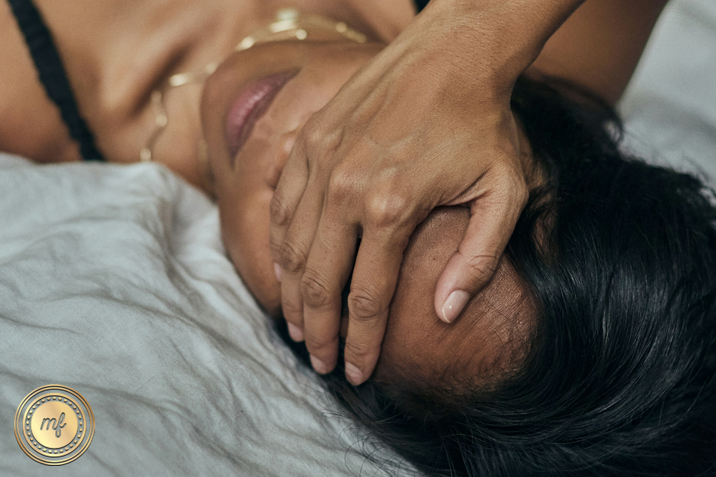 Woman with a headache