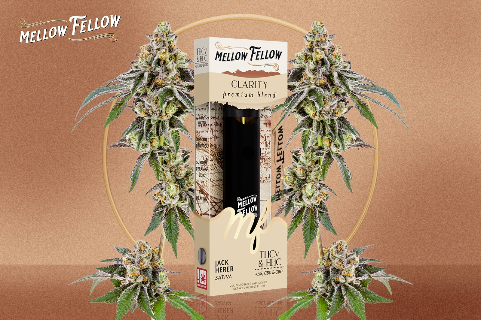 Jack Herer disposable vape from Mellow Fellow