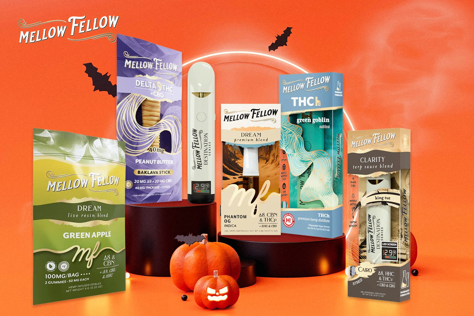 Mellow Fellow Halloween Edibles and Vapes