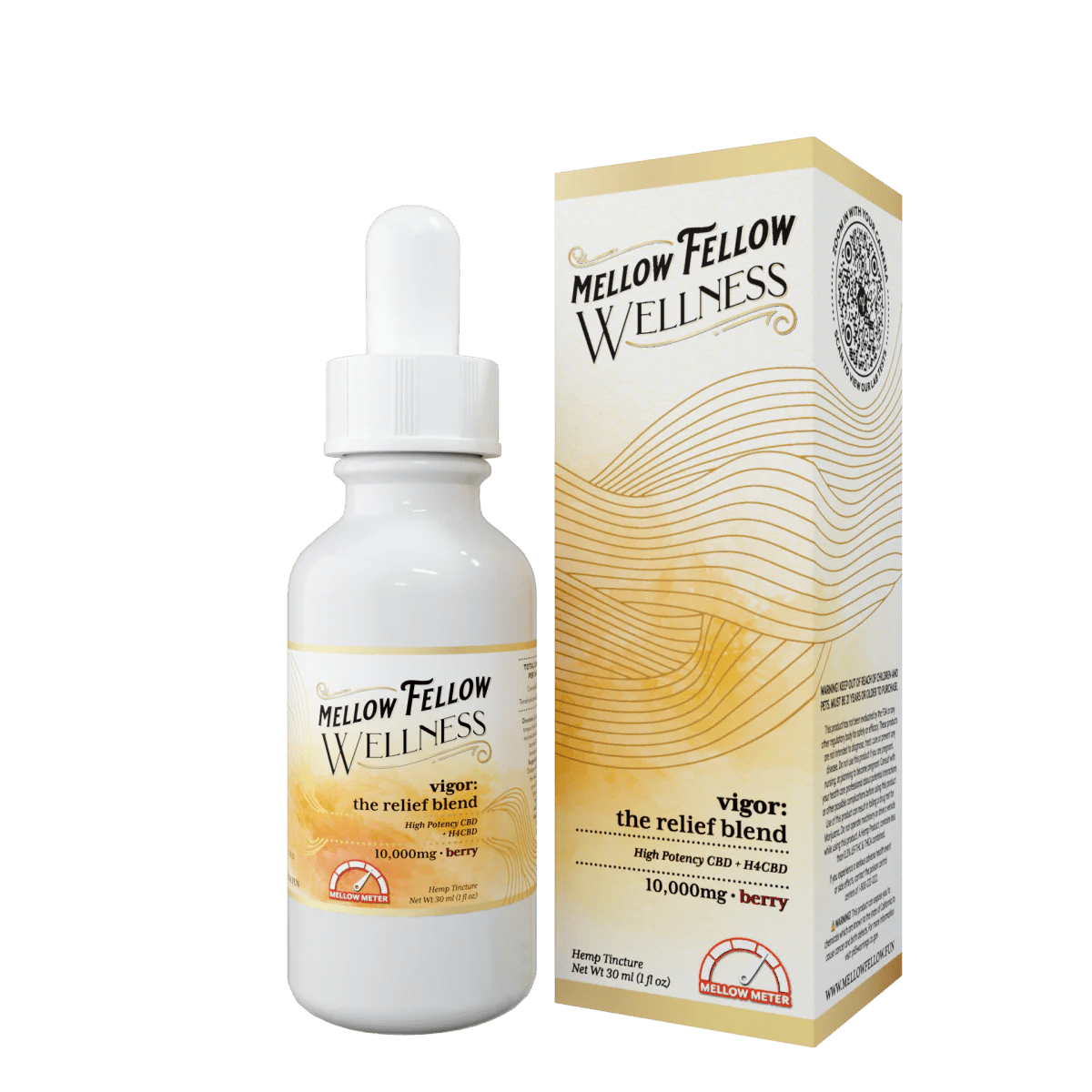 The Relief Blend CBD Tincture - 10,000mg - Berry - Mellow Fellow