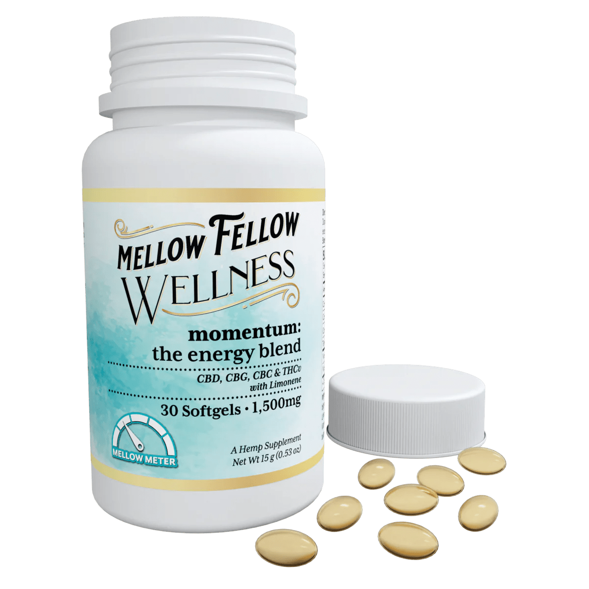 The Energy Blend Softgels - 1500mg - Mellow Fellow