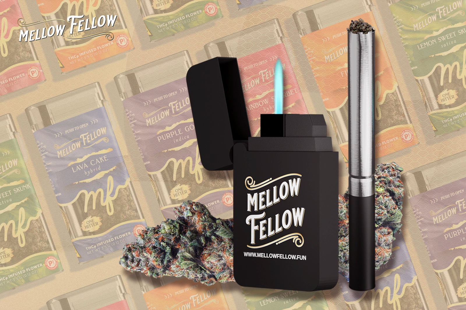 Mellow Fellow One Hitters and Flower
