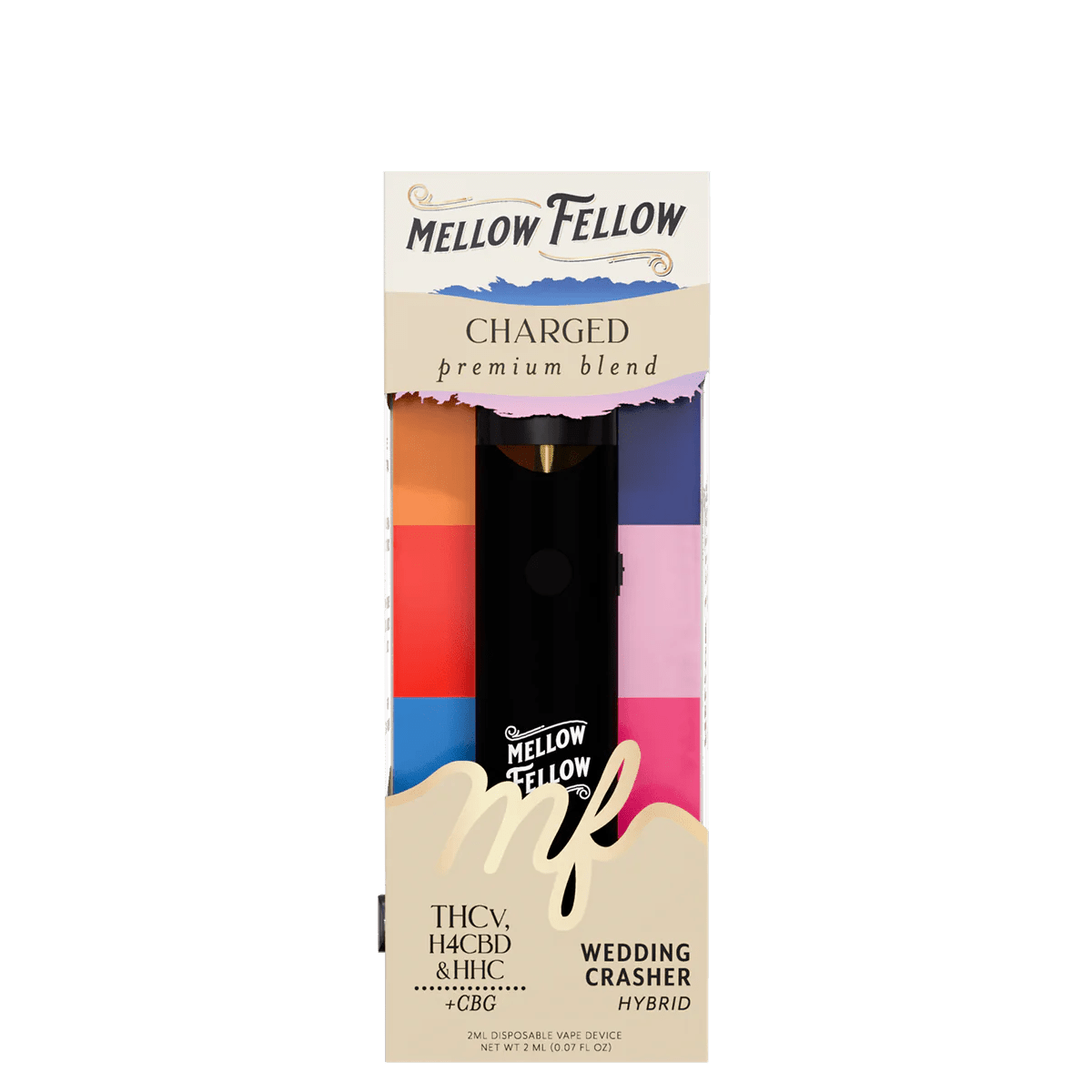 Charged Blend 2ml Disposable Vape - Wedding Crasher (Hybrid) - Mellow Fellow