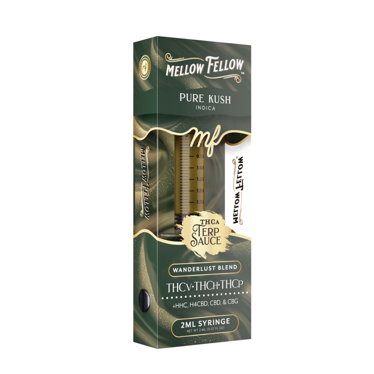 Wanderlust Blend - Terp Sauce 2ml Syringe - Pure Kush (Indica) - Mellow Fellow