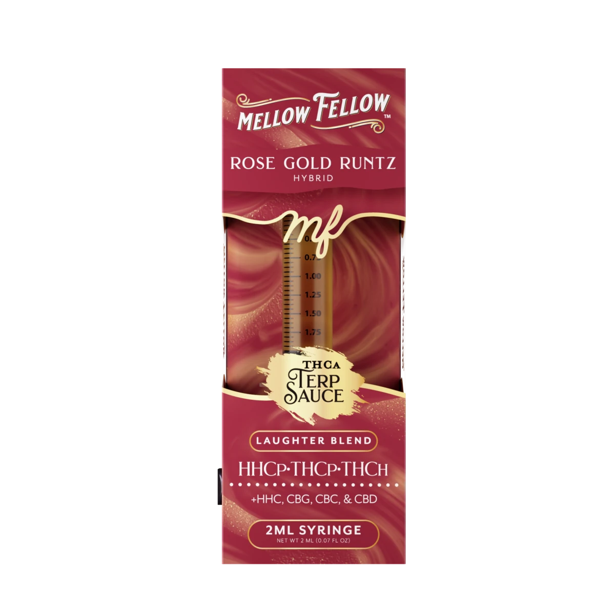 Laughter Blend - Terp Sauce 2ml Syringe - Rose Gold Runtz (Hybrid) - Mellow Fellow