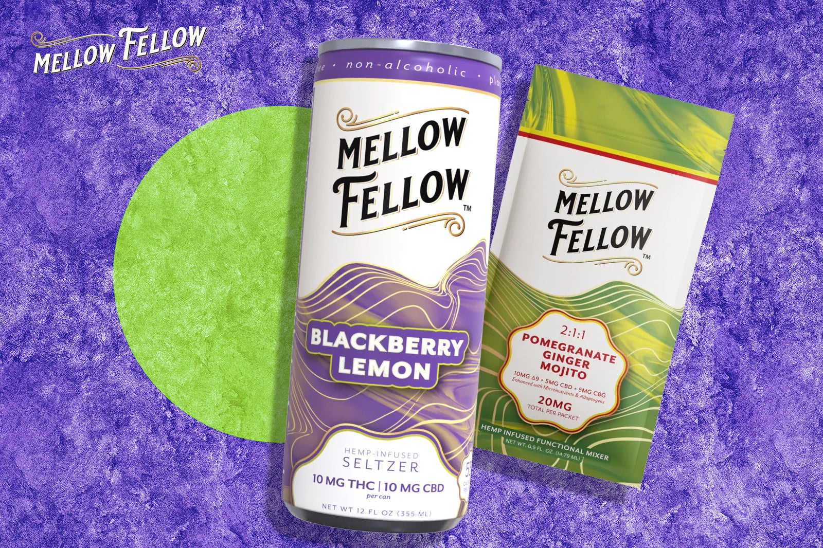 Mellow Fellow THC + CBD Drinks