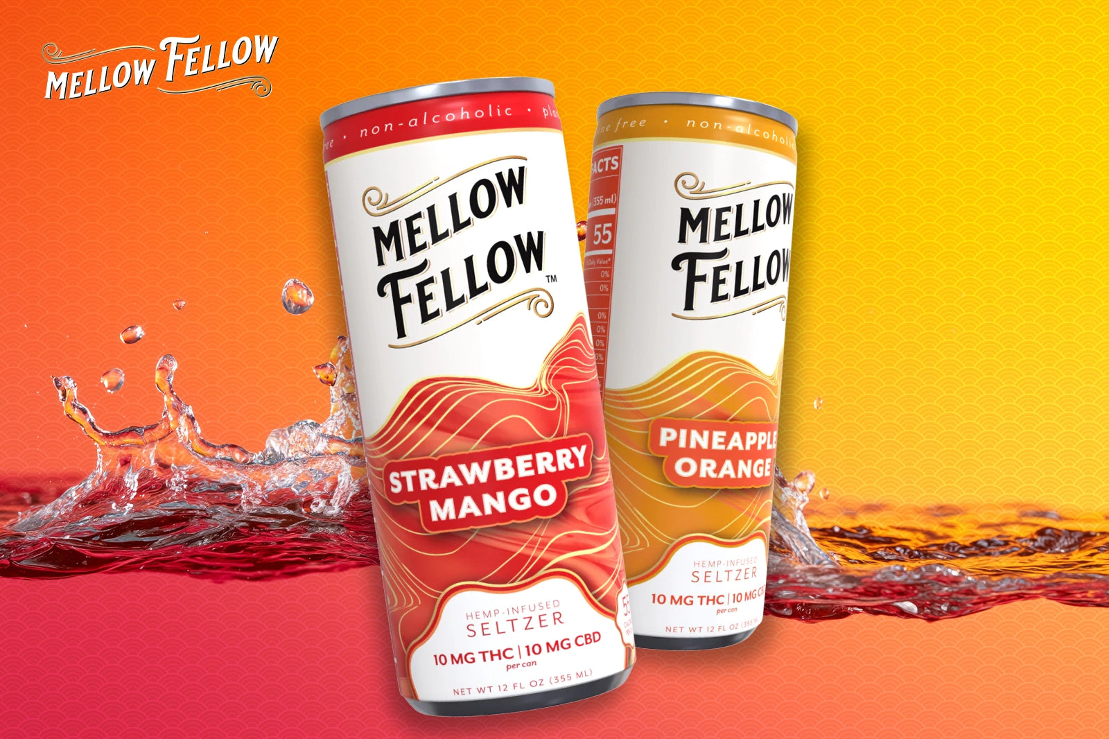 Mellow Fellow THC Seltzers