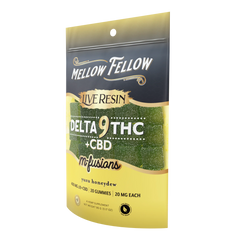 Delta 9 Live Resin Edibles 400mg - Yuzu Honeydew - Mellow Fellow