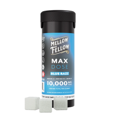 Max Dose Gummies - 20 ct 10,000mg - Blue Razz - Mellow Fellow