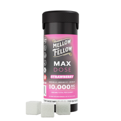 Max Dose Gummies - 20 ct 10,000mg - Strawberry - Mellow Fellow