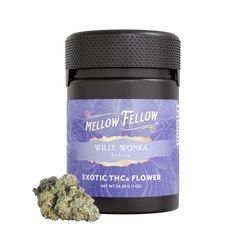 Exotic THCa Flower - 1oz Jars - Willy Wonka (Hybrid) - Mellow Fellow