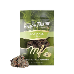 Exotic THCa Flower - 1g Sachets - Gas Mask (Indica) - Mellow Fellow