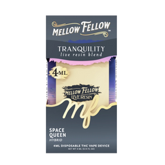 Tranquility Blend 4ml Live Resin Disposable Vape - Space Queen (Hybrid) - Mellow Fellow