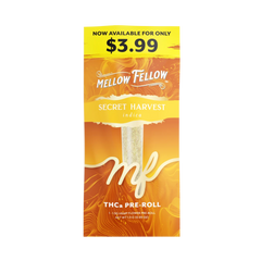 THCa 1g Preroll - Secret Harvest (Indica) - Mellow Fellow