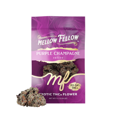 Exotic THCa Flower - 1g Sachets - Purple Champagne (Sativa) - Mellow Fellow