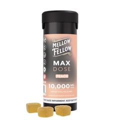 Max Dose Gummies - 20 ct 10,000mg - Peach - Mellow Fellow