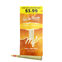 THCa 1g Preroll - Secret Harvest (Indica) - Mellow Fellow