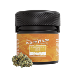 THCa 3.5g Exotic Flower - California Gold (Indica) - Mellow Fellow