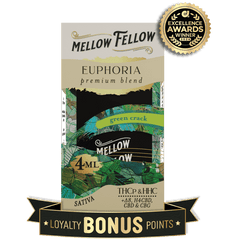 Euphoria Blend 4ML Disposable Vape - Green Crack (Sativa) - Mellow Fellow