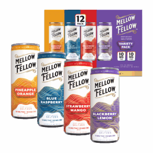 Delta 9 THC + CBD Seltzer Beverage 20MG - Variety 12 Pack