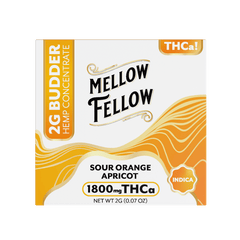 THCa 2g Budder Jar - Sour Orange Apricot (Indica) - Mellow Fellow