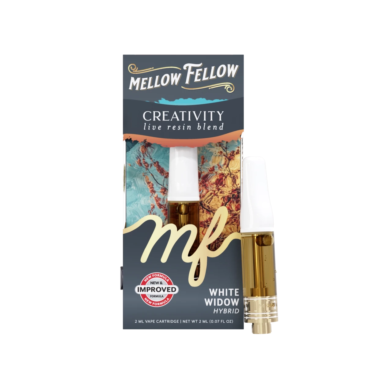 Creativity Blend 2ml Live Resin Vape Cartridge - White Widow (Hybrid)
