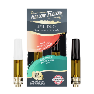 Motivation - Tres Leches (Hybrid) & Recover - Bubba Kush (Indica) - Live Resin 4ml Vape Cart Duo