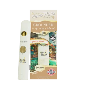 Grounded Blend - Terp Sauce 1ml Disposable Spinner Vape - Papaya Peach (Indica)
