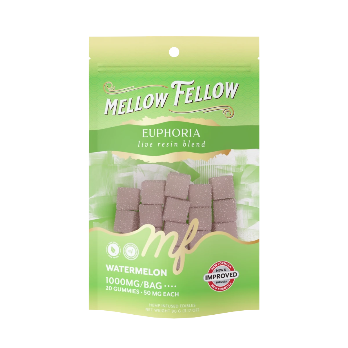 Euphoria Blend - Live Resin M-Fusions Edibles - Watermelon 1000mg