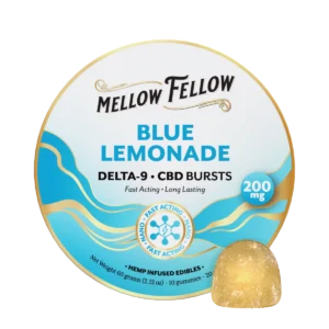 Delta 9 THC CBD Burst Nano Gummies 200mg - Blue Lemonade