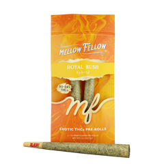 THCa Prerolls - 2 pc 2g Private Reserve Exotic - Royal Kush (Hybrid) - Mellow Fellow