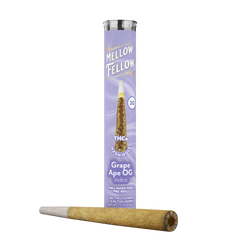 THCa 2g Hash Hole Prerolls - Grape Ape OG (Indica) - Mellow Fellow