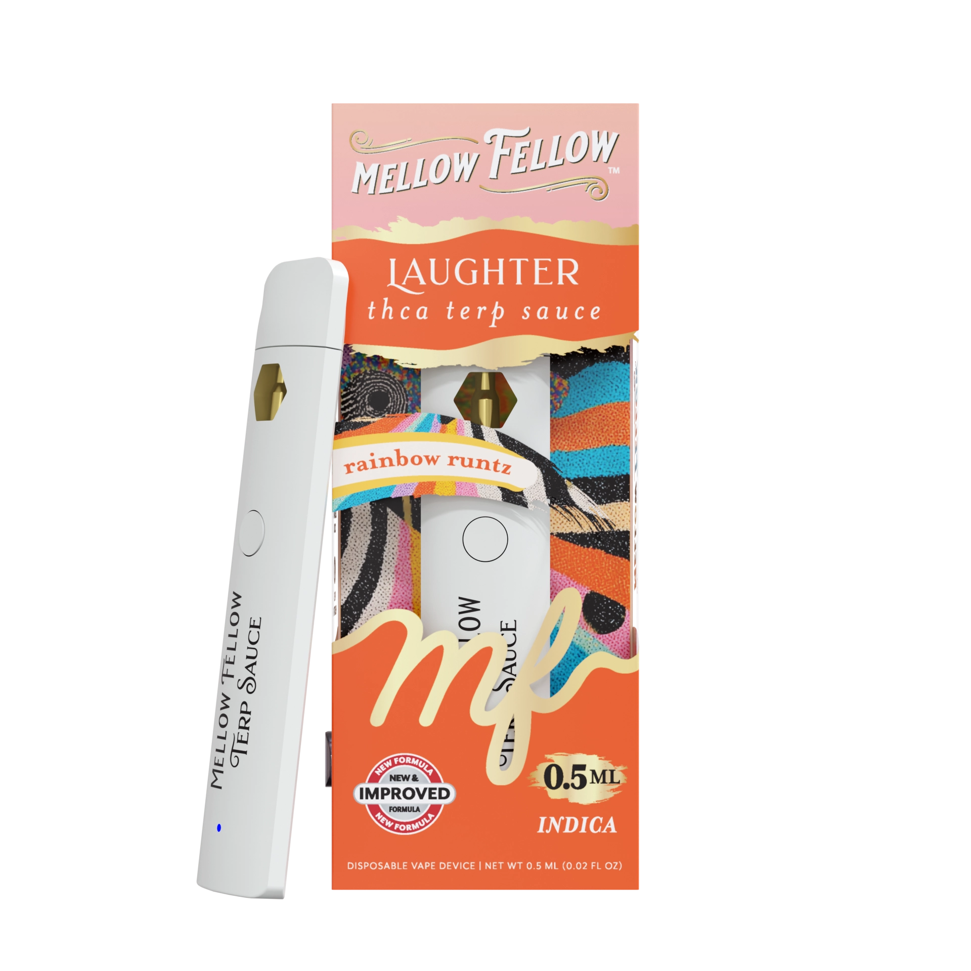 runtz disposable vape Laughter Blend 0.5ml Terp Sauce - Rainbow (Indica) Long-Lasting 30K Puff Vape RELX Pro Pods for Choose Flavor:Tropical Punch Ice