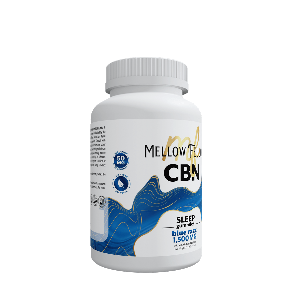 Sleep CBN Gummies - 1500mg - Blue Razz - Image 3
