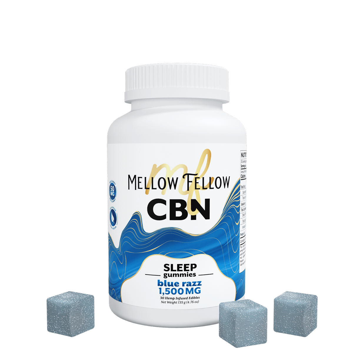 Sleep CBN Gummies - 1500mg - Blue Razz