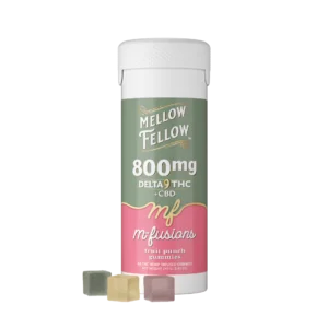 Delta 9 THC M-Fusions Fruit Punch Gummies - 40 Ct. 800mg