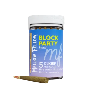 THCp 5pc 1g Kief Prerolled Joints - Block Party (Hybrid)