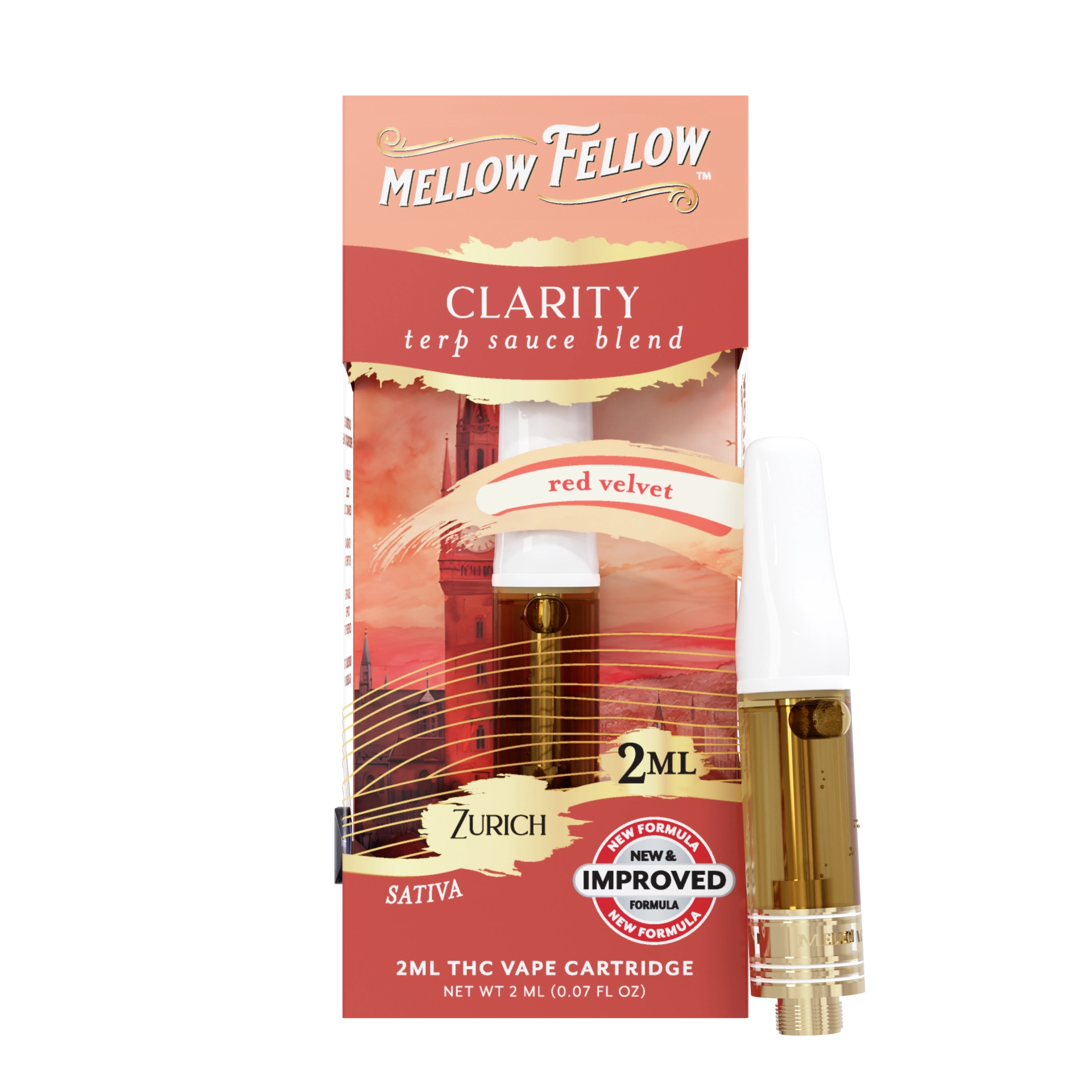 Clarity Blend - Terp Sauce 2ml Vape Cartridge - Red Velvet (Sativa Dom)