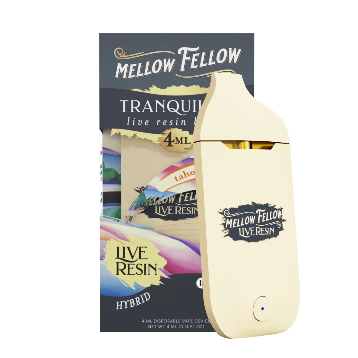 Tranquility Blend 4ml Live Resin Disposable Vape - Tahoe OG (Hybrid)