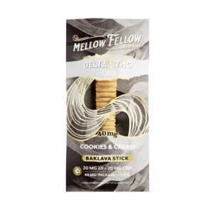Delta 9 THC + CBD Baklava Stick - Cookies & Cream 40mg
