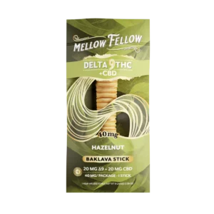 Delta 9 THC + CBD Baklava Stick - Hazelnut 40mg