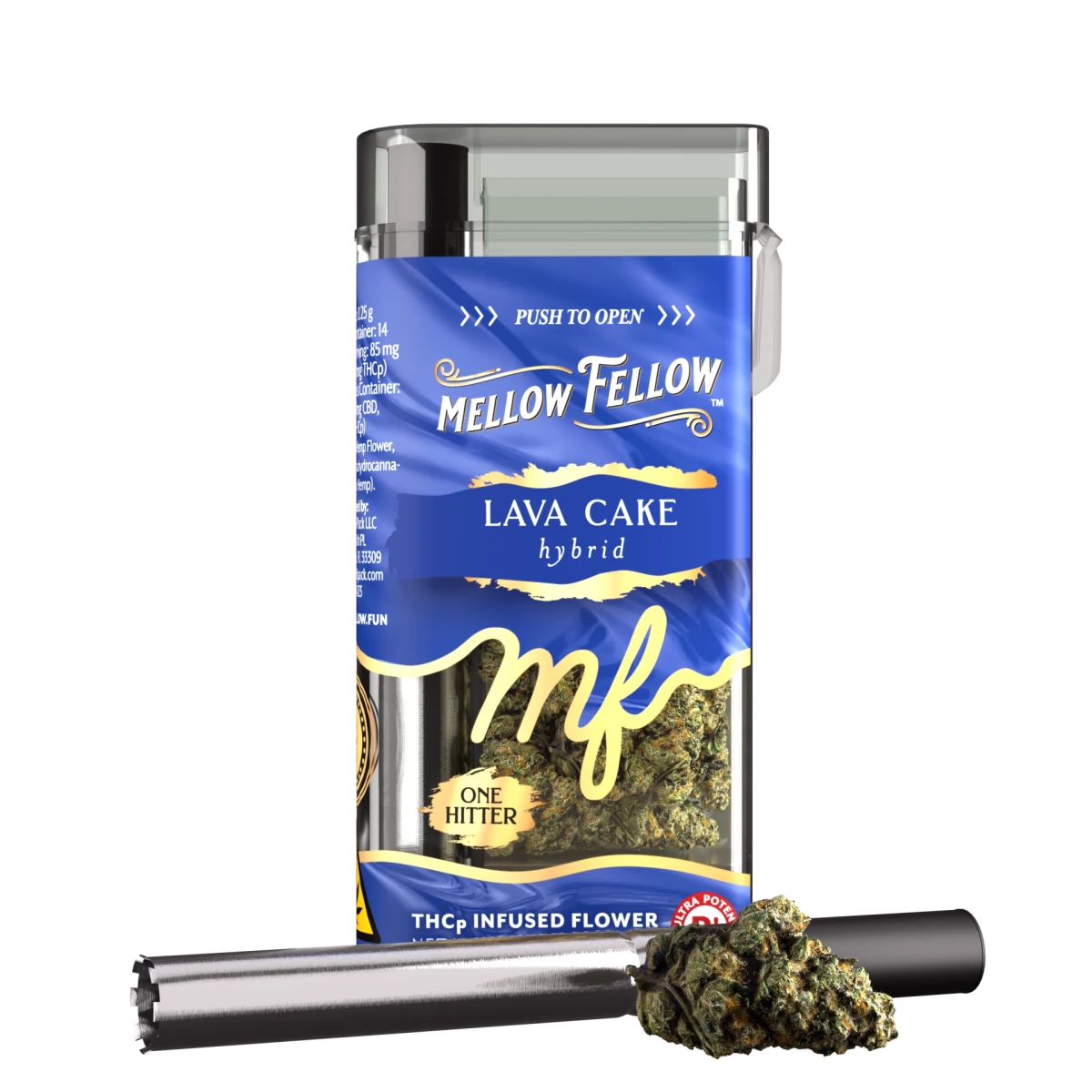 THCp 3.5g Infused Flower + One Hitter - Lava Cake (Hybrid)