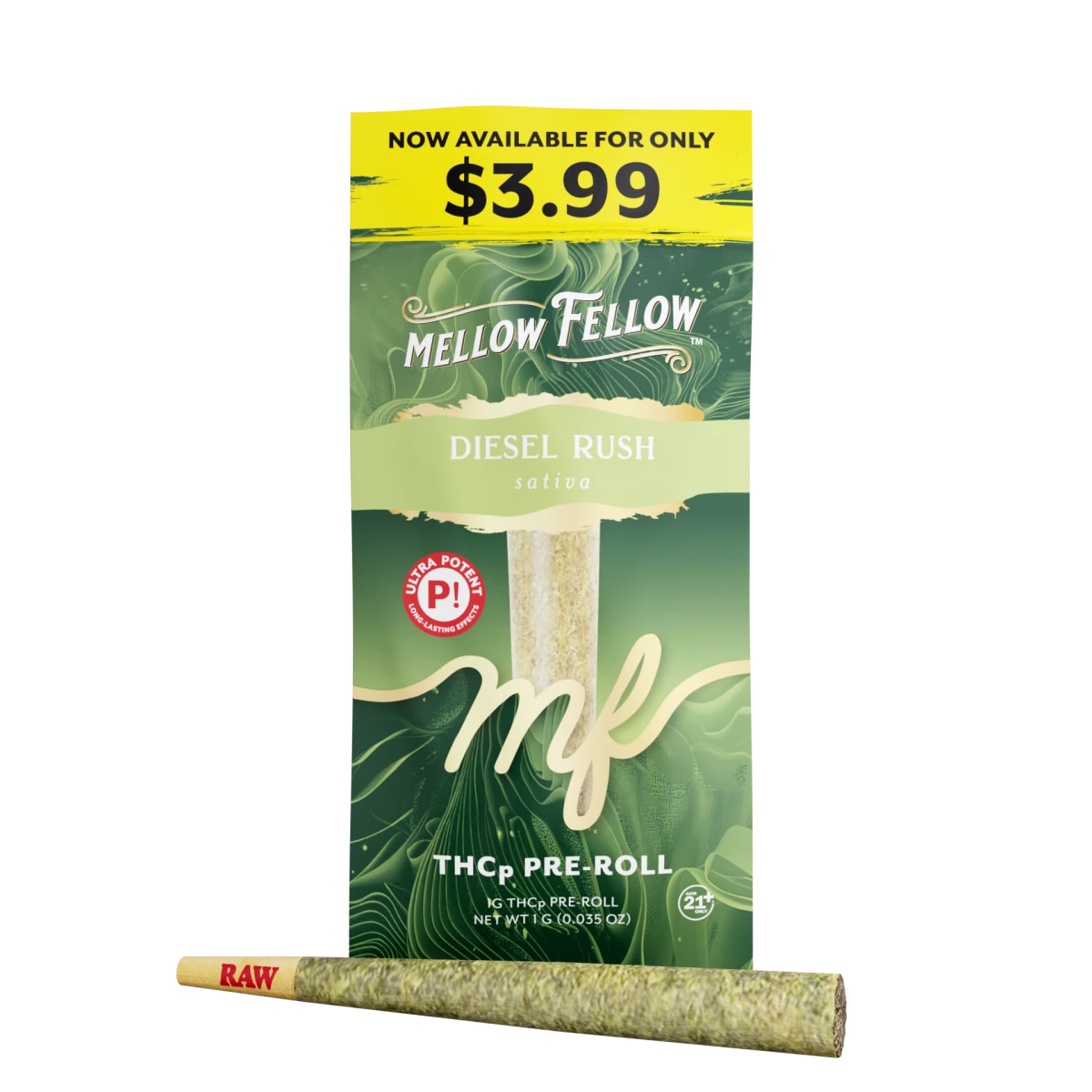 THCp 1g Preroll - Diesel Rush (Sativa)
