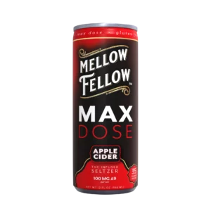 Max Dose Delta 9 THC Seltzer Beverage 100mg – Apple Cider
