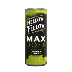 Max Dose Delta 9 THC Seltzer Beverage 100mg – Cherry Lime