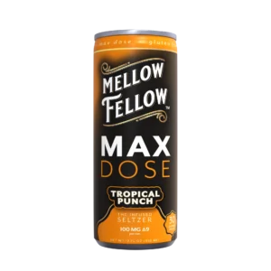 Max Dose Delta 9 THC Seltzer Beverage 100mg – Tropical Punch