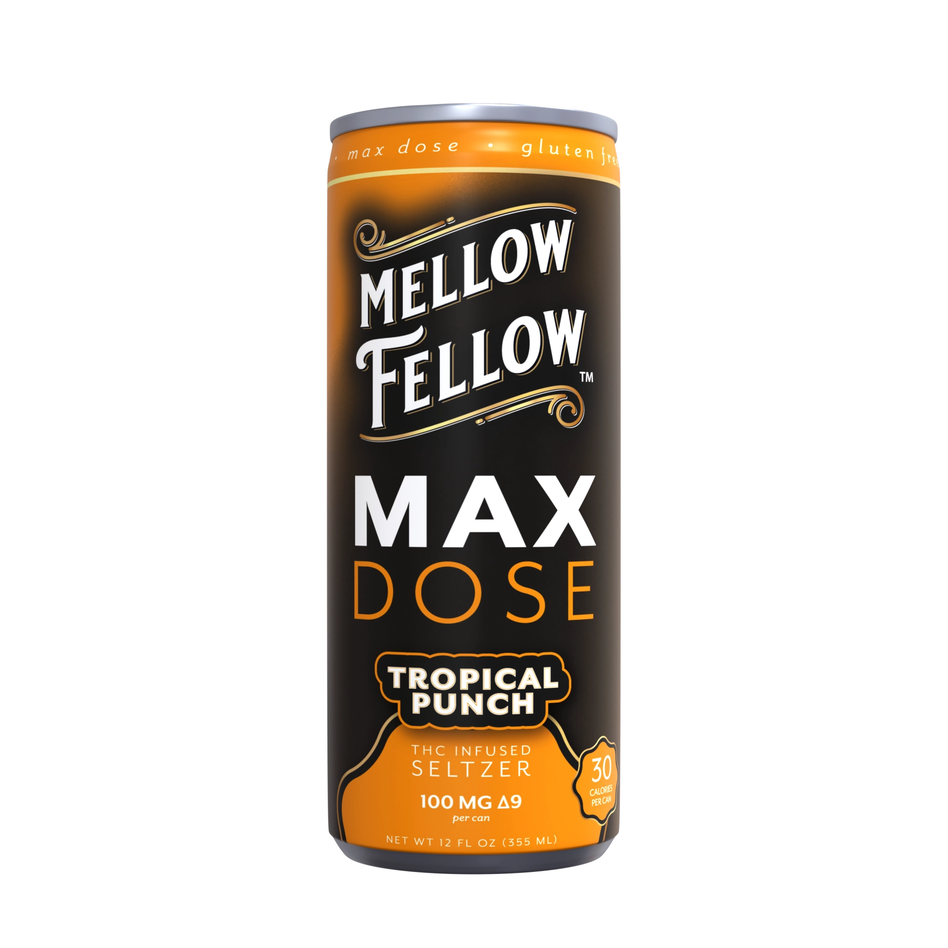 Max Dose Delta 9 THC Seltzer Beverage 100mg – Tropical Punch